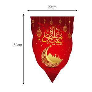 Großhandel Eid Mubarak Banner Islamische muslimische Partei Dekoration Ramadan Papier Dreieck Flaggen - Product Image 6