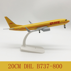ราคาขายส่ง ของขวัญสั่งทำพิเศษ โมเดลเครื่องบินไดแคสต์ <span class=keywords><strong>B737</strong></span> DHL Airline ขนาด 1/<span class=keywords><strong>200</strong></span> 20 ซม. พร้อมล้อ - Product Image 1