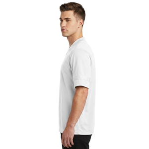 เสื้อเจอร์ซีย์อเมริกันฟุตบอลแขนสั้นคอวีสีขาวสำหรับผู้ชาย เสื้อกีฬาโพลีเอสเตอร์ดูดซับความชื้น ทรงปกติ ใส่ได้ทุกฤดู - Product Image 2