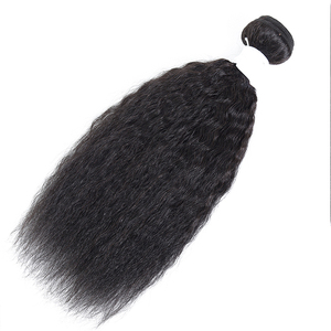 Cheveux indiens Remy Kinky Straight Weave 3 Bundles Extension de cheveux vierges de haute qualité <span class=keywords><strong>Black</strong></span> <span class=keywords><strong>friday</strong></span> Sale Wholesale - Product Image 5