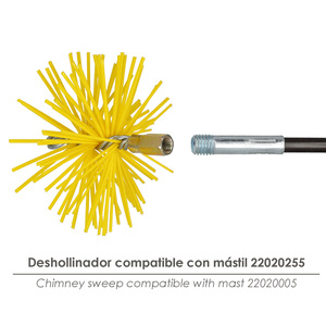 Spazzola per Camino in Nylon 150mm M12 - Product Image 3