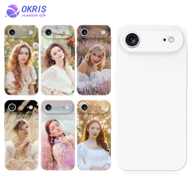 For iPhone 17 Sublimation 3D Soft Phone Case Blanks - DIY Heat Transfer Phone Cover for iPhone 17 Air/IP 17 Pro/IP 17 Pro Max