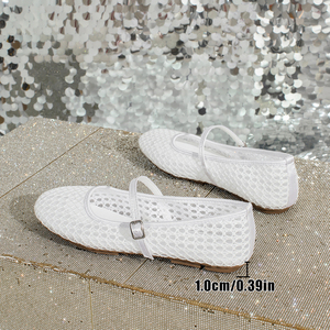<span class=keywords><strong>Ballerine</strong></span> da Donna di Tendenza, alla Moda, Traspiranti in Rete con Ricamo, Eleganti con <span class=keywords><strong>Cinturino</strong></span> Regolabile, Casual - Product Image 6