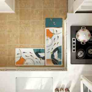 Tappetino Antifatica Geometrico per Pavimento, Facile <span class=keywords><strong>da</strong></span> Pulire, Impermeabile, Antiscivolo, in Gomma Espansa, Tappeto Comfort per Stare in Piedi - Product Image 5