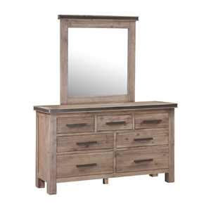 Cómoda de Madera con 7 Cajones, Colección ATLAS, MOQ Bajo, Muebles de Dormitorio de Madera Sólida de Roble/Pino/Acacia - Product Image 1