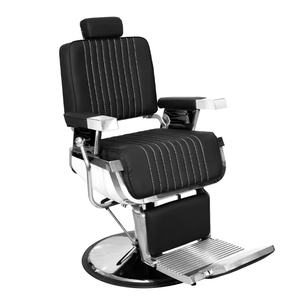 Silla de peluquería de cuero reclinable SW Belmont con función de masaje Silla de peluquero de cuero sintético para salón o uso doméstico - Product Image 6