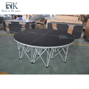 Quarter Round <b>Stage</b> <b>Platform</b> Black Non-slip Industrial Aluminum Riser <b>Stage</b> - Product Image 5