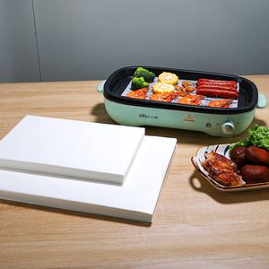 Papier sulfurisé double face réutilisable en silicone de qualité alimentaire, résistant à la graisse et au four, pour pain, sucre, sushis - Product Image 1
