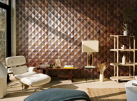 Panneau mural en bois massif 3D, carrelage en bois massif véritable, revêtement mural intérieur pour la rénovation des murs de la maison