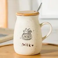 Матовая мультяшная животная леди керамическая корова для детей мультяшная Милая кавайная чашка молочная кофейная кружка