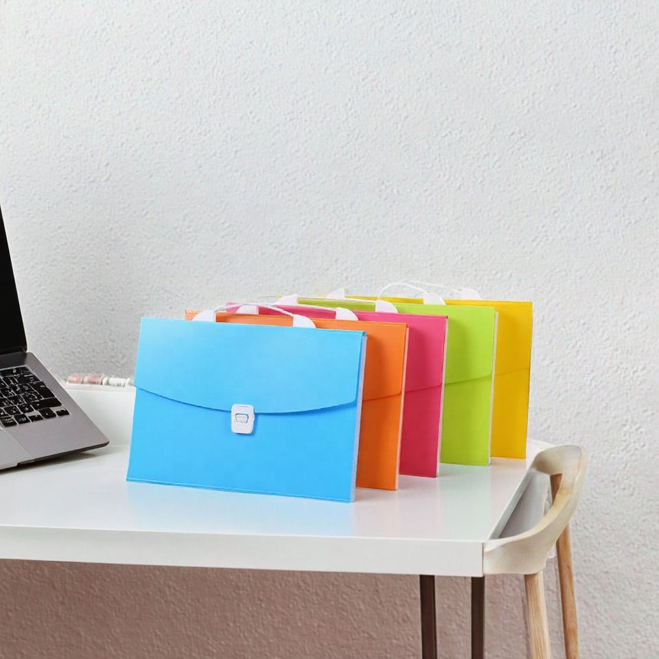 A4 Transparent PVC Accordion Folder Multi-Layer Document Organizer File ...