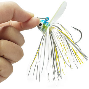 Yenilenebilir jig balıkçılık lures 19g chatterbait kurşun kafa silikon etekler spinner balıkçılık lures <span class=keywords><strong>Scrounger</strong></span> Jigheads - Product Image 6