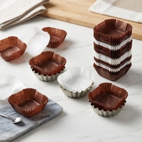 Gobelets en papier jetables personnalisés pour la pâtisserie, résistants à la graisse, pour cupcakes et muffins, pour boulangerie