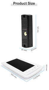 2.0MP มินิ WIFI ระบบอินเตอร์คอมเข้าห้องฝนกล้อง IR 1080P วิดีโอประตูโทรศัพท์7นิ้วจอแสดงผล TFT-LCD CE FCC - Product Image 6