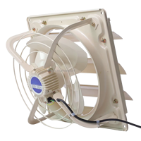 Airtechz 8 10 12 14 16 Ventilateur d'extraction mural commercial silencieux de 18 pouces en métal avec persiennes et obturateur automatique