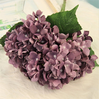 Bunga Hydrangea Sutra Buatan Grosir, Buket Hydrangea untuk Dekorasi Rumah dan Pernikahan