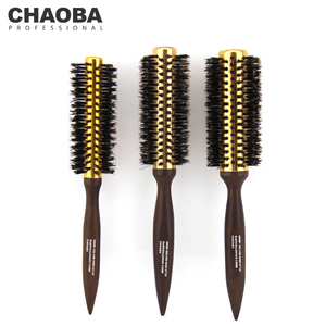 <span class=keywords><strong>Spazzola</strong></span> Rotonda CHAOBA per Asciugatura con Manico in Legno, <span class=keywords><strong>Spazzola</strong></span> Professionale con Cilindro Termico Ionico in Alluminio per Capelli Lisci - Product Image 4
