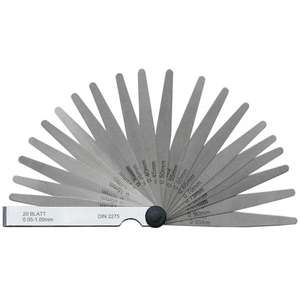 FERVI - FG01 <b>Feeler</b> <b>gauge</b> - EAN 8012667361570 <b>FEELERS</b> AND PITCH <b>GAUGES</b> - Product Image 1