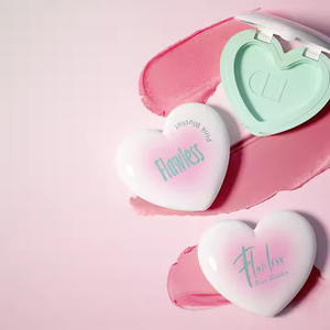 ตลับแป้งตลับแป้งตลับแป้งตลับแป้งตลับรูปหัวใจพร้อมโลโก้ตามสั่ง - Product Image 1