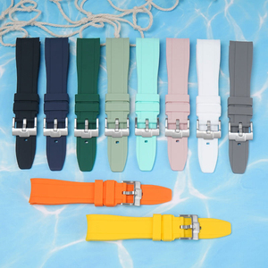 <span class=keywords><strong>Bracelet</strong></span> de montre incurvé de 22 mm pour <span class=keywords><strong>Swatch</strong></span> X Blancpain, bracelets de montre en silicone imperméables pour <span class=keywords><strong>bracelet</strong></span> Rolex - Product Image 2