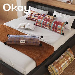 ปลอกหมอนอิงรูปทรงสี่เหลี่ยมผืนผ้า ผ้ากำมะหยี่ดัตช์ ลายทางเรขาคณิต ซักได้ ใช้สำหรับโซฟา รถยนต์ และบ้าน - Product Image 3