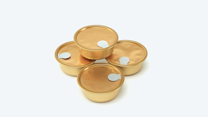 732 # Bol de nourriture pour animaux de compagnie en fer blanc jetable en deux pièces - Product Image 3