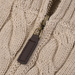 Pull unisexe en tricot 100% coton de haute qualité pour l'automne et l'hiver, devant classique, ample, torsadé, anti-boulochage - Product Image 6