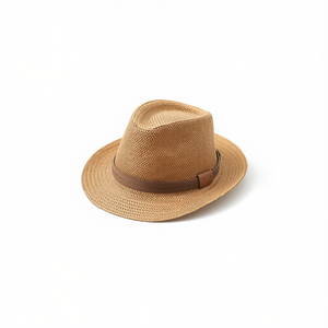 Sombrero Panamá de Paja con Hebilla de PU 57 58 59 cm para Hombre y Mujer, Uso en Exteriores de Verano - Product Image 2