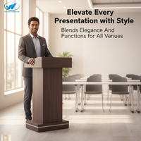 Nuevo Podio de Madera Personalizable para Conferencias, Portátil, para Eventos, Recepciones, Pequeño Podio de Pie, Mostrador de Recepción