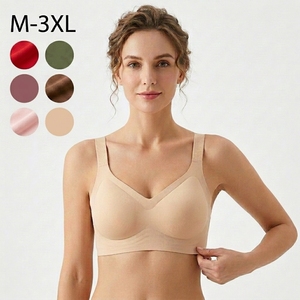 <span class=keywords><strong>Reggiseno</strong></span> Sportivo OEM Senza Cuciture Traspirante in Maglia Sottile Estivo Monopezzo Push-Up Senza Ferretto con Coppe 3/4 per Donne con Seno Grande - Product Image 1