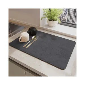 Esteira de drenagem coffe table bar place quick dry water quick taking cup mat technical cloth fabric Drainage mat