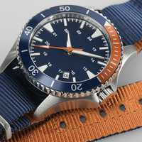 OEM-reloj de buceo personalizado, caja de acero inoxidable 316L, Superluminova BGW9 Dial, 10 ATM, automático
