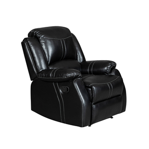 طقم أريكة قابلة للتمدد والاستلقاء بتصميم عصري لغرفة المعيشة، بيع مباشر من المصنع بالجملة، كرسي وأريكة مغطاة بالجلد الصناعي - Product Image 5