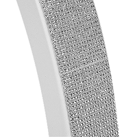 Table multifonctionnelle pour salon de beauté Lumière demi-lune LED pour bureau à ongles avec bouton rotatif Effet Bling Bling