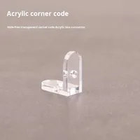 BOLLY BL-9 Fixateur d'angle triangulaire transparent en acrylique, connecteur en plastique en forme de L, accessoires de fixation pour boîte de présentation moulée par injection