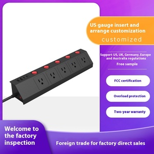 אמריקאי רצועת כוח חכם סטנדרטי רב תפקודי הגנה בלעדי מתג בקרה סיטונאי מותאם אישית plugs 10a nfc מדורג - Product Image 6