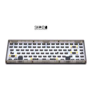 SIKAKEYB SK5 Castle ABS <span class=keywords><strong>encre</strong></span> noire rvb 84 touches hotswap kit DIY TYPE C ordinateur portable gaming 75% clavier mécanique - Product Image 1