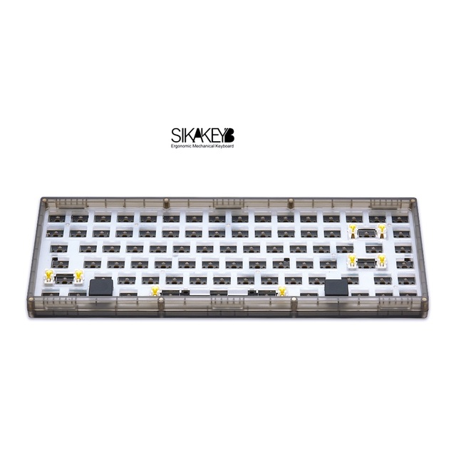 SIKAKEYB SK5 Castle ABS Ink Black RGB 84 Keys Hotswap Kit DIY TYPE C Laptop Gaming 75% Mechanical Keyboard