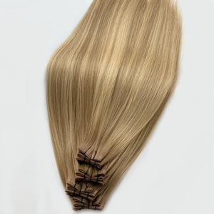 Extensioni per capelli Remy europei a doppia trama piatta in PU con foro invisibile, design innovativo, senza cuciture, di alta qualità 2026 - Product Image 4
