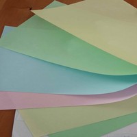 Ramette de papier continu A4 2 ou 3 plis rose/blanc/bleu pour ordinateur, papier autocopiant NCR