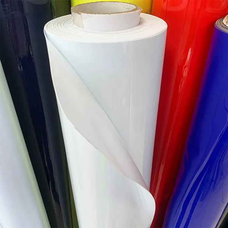 PVC color transparent fluorescent transparent film waterproof handbag packaging material PVC colored transparent film PVC film