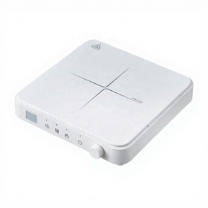 Smart 2000W <strong>Portable</strong> <strong>Induction</strong> Cooker Crystal Glass Plate Single Burner Electric <strong>Hob</strong> with 8 Power Levels for Home Kitchen RV Use - Product Image 1