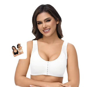 Ropa Interior Deportiva de Alta Calidad para Mujer, Estilo Europeo y Americano, con Cierre Frontal, Talla Grande, Casual, con <span class=keywords><strong>Push</strong></span>-<span class=keywords><strong>Up</strong></span>, <span class=keywords><strong>Sin</strong></span> Aro - Product Image 2