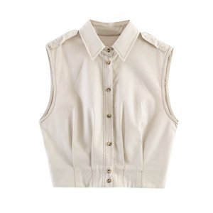 Ensemble gilet sans manches et jupe midi personnalisé pour femme 2026, <span class=keywords><strong>tenue</strong></span> décontractée <span class=keywords><strong>de</strong></span> bureau deux pièces, ensemble 2 pièces fabriqué en Chine par une usine <span class=keywords><strong>de</strong></span> vêtements OEM - Product Image 2
