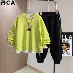 BCA Ensemble de vêtements pour garçons personnalisés pour enfants avec impression de dessins animés pour enfants de 11 à 12 ans Ensemble de pyjama Cadeaux de mode d'automne - Product Image 2