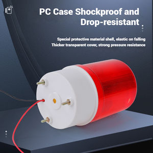 Signal lumineux rouge silencieux personnalisé alarme voyant d'avertissement rotatif étanche à la pluie et à la poussière LED clignotant Signal lumineux - Product Image 3