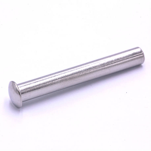 M2M2.5M3M4M5M6 A2-70 304 Stainless Steel Oval Head Semi-Tubular Round Head Half Hollow Shank GB873 Rivet <b>Fasteners</b> Manufacture - Product Image 1
