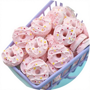 Oferta Especial: Encantadores Adornos de Resina en Forma de Donut Rosa Hada, Comida en Miniatura para Casa de Muñecas, para Creación de Joyas DIY y Decoración de Horquillas - Product Image 1