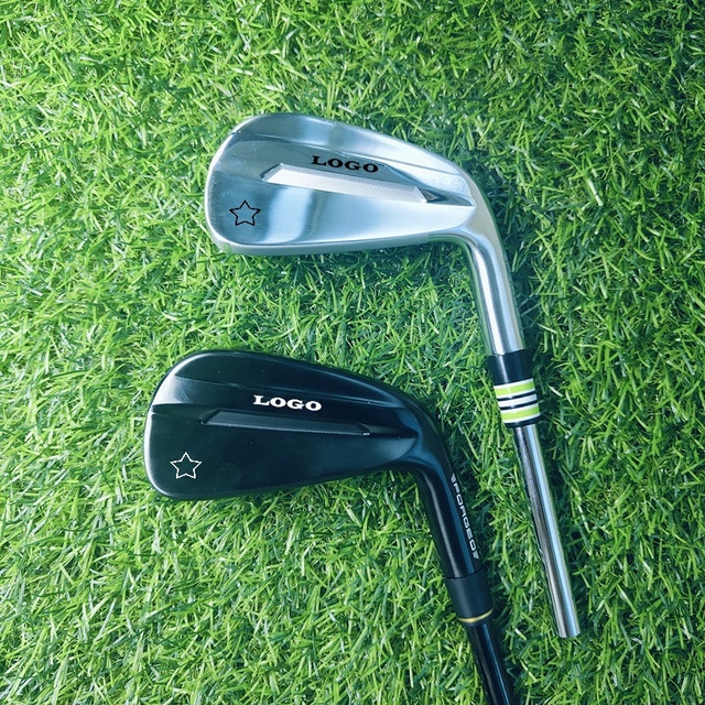 Free Molds for Custom Logo Left-Hand and Right-Hand Golf Irons with Rubber Grip Golf Iron Sets