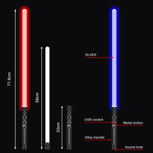 <span class=keywords><strong>Sabre</strong></span> <span class=keywords><strong>laser</strong></span> <span class=keywords><strong>Luke</strong></span> <span class=keywords><strong>Skywalker</strong></span> <span class=keywords><strong>de</strong></span> 79 cm en gros, jouet lumineux LED à changement <span class=keywords><strong>de</strong></span> couleur et son, idéal pour Halloween et Noël - Product Image 5
